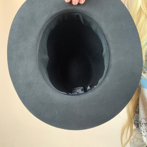 NWOT Women's The Kooples Wool Leather brimmed Hat - Picture 8 of 8